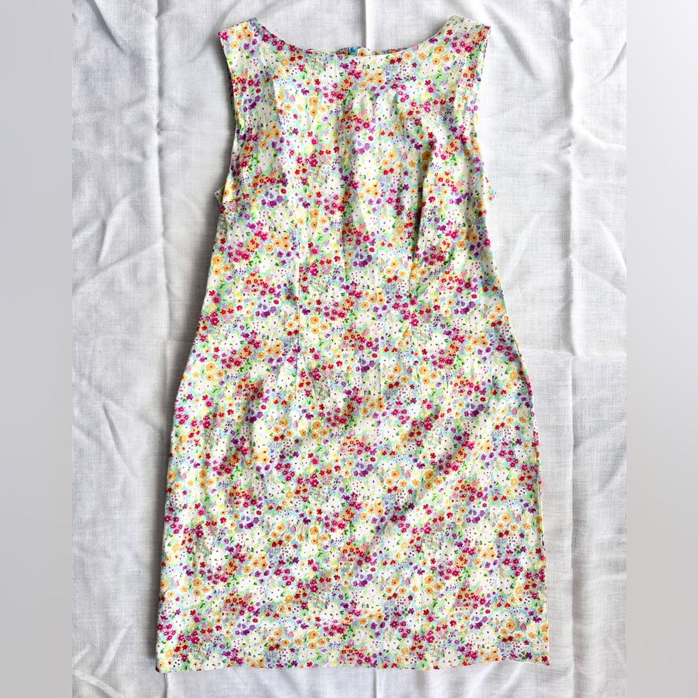 Vintage CDC multicolored floral mini dress, size 6